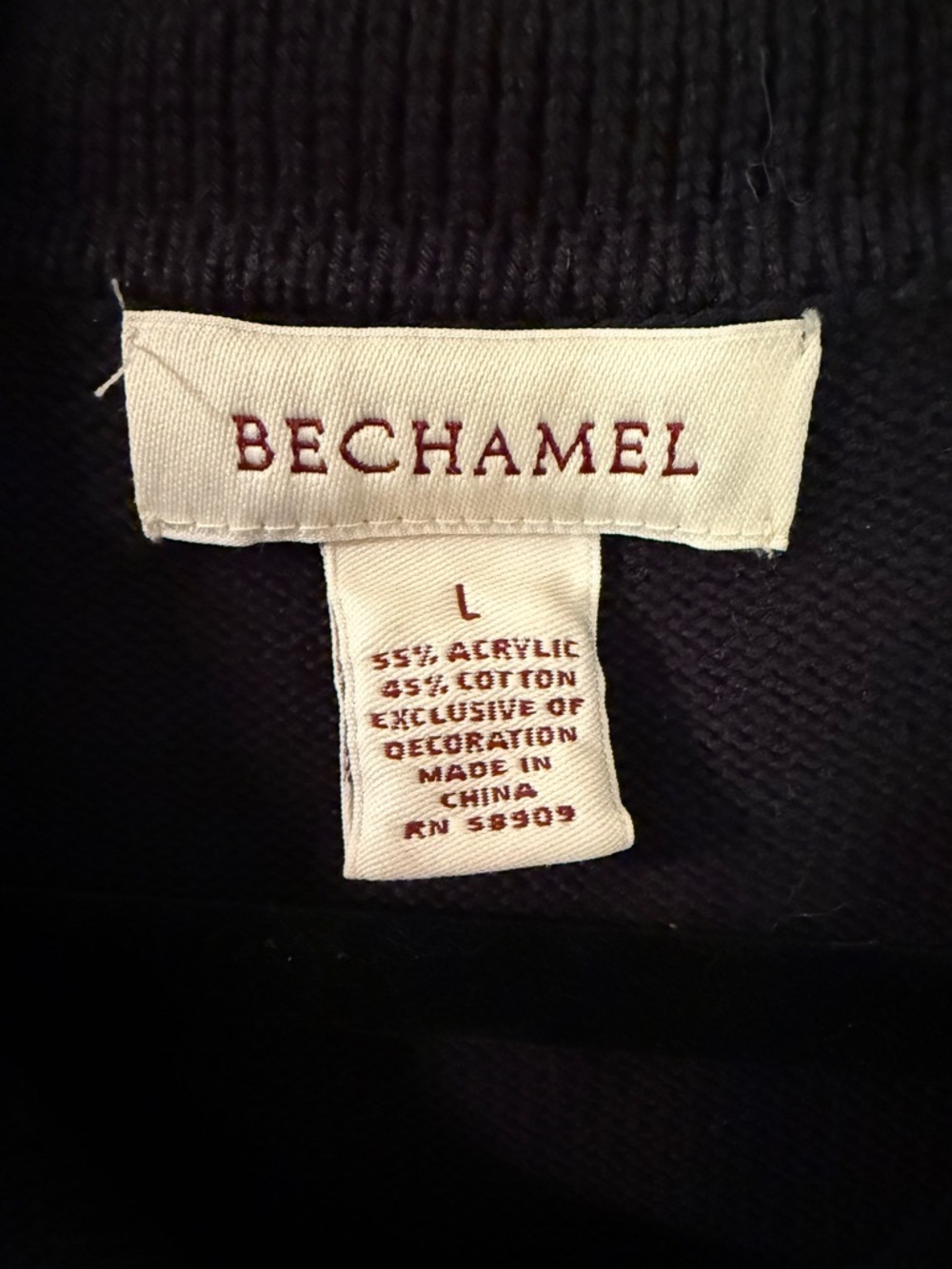 Bechamel Embroidered Floral Zip Sweater Vest Cottagecore Folk L - Picture 6 of 6